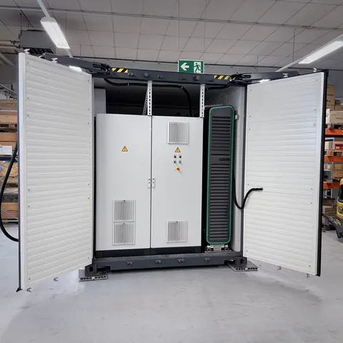 Open system with switch cabinet and fast charger